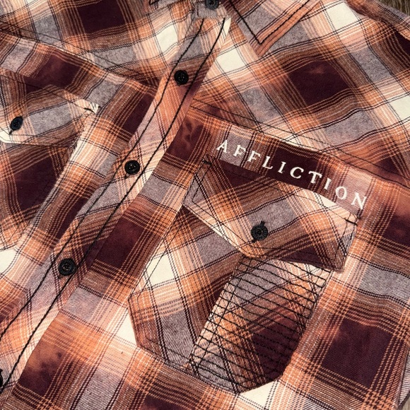 Affliction • Indian Chief Plaid Button Down - Picture 3 of 9